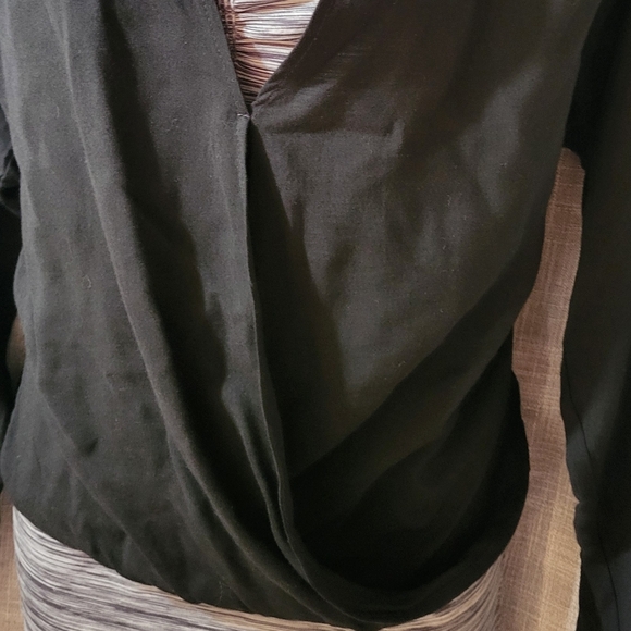 Wrapover blouse with a collar SEDUCTIONS women sz m - Picture 12 of 13